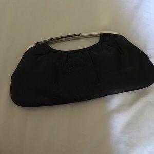NWOT Express clutch black fake leather